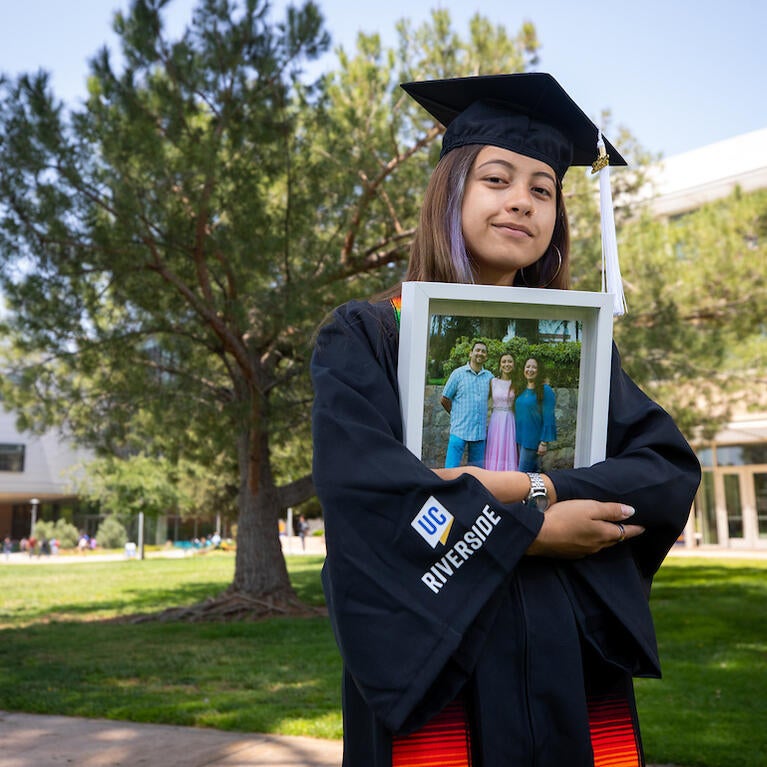 Azalea Corral, 22, double majoring in anthropology and Latin American studies. (UCR/Stan Lim)